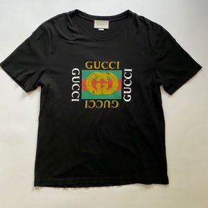 Gucci Graphic Print Black T-Shirt